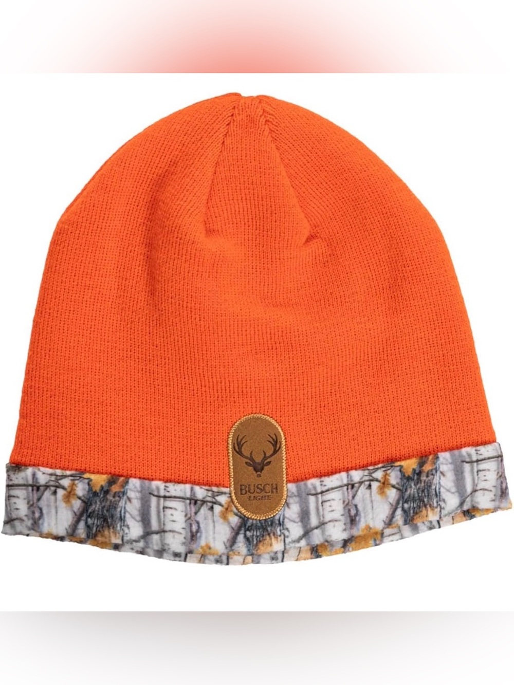 Busch Reversible Orange Cuffed Knit Beanie